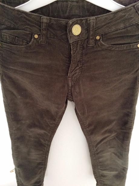 Kordove slim nohavice, zara,104