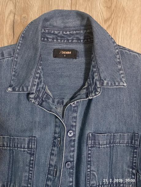 Riflové šaty na zapínanie (už s poštou), xs