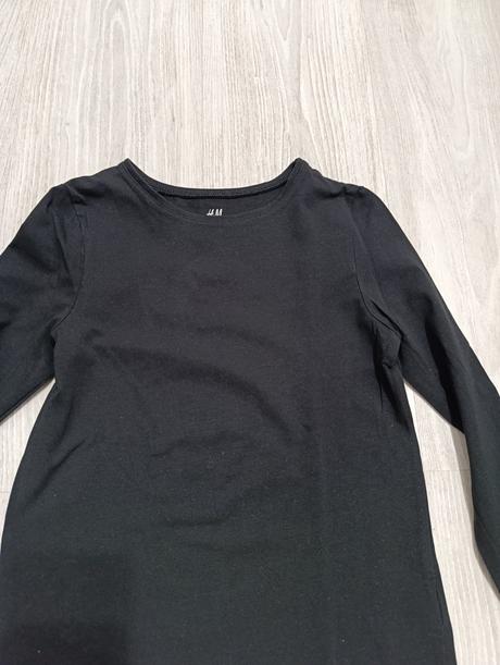Čierny natelnik, h&m,134