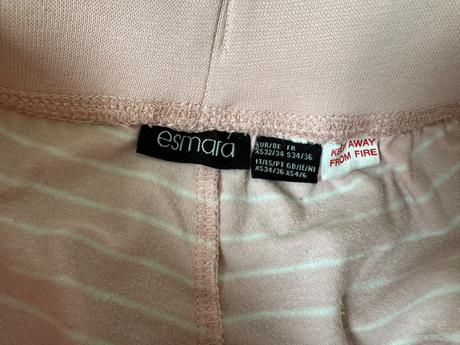 Bledoruzove bavlnene pyzamove nohavice, esmara,164