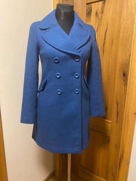 Oasis - tyrkysovo-modrý kabát, xs