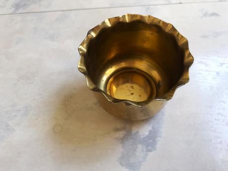 Mosadzná stará miska,