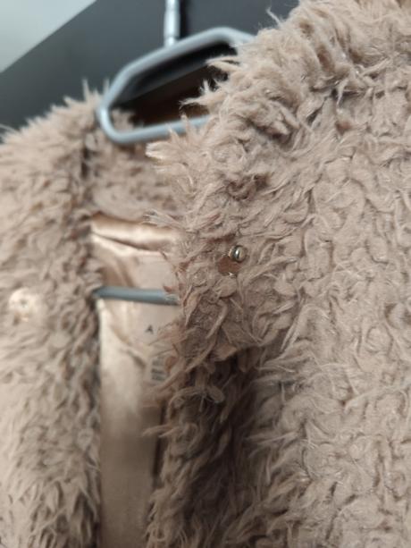 Tenší teddy kabátik s kapucňou, new yorker,36