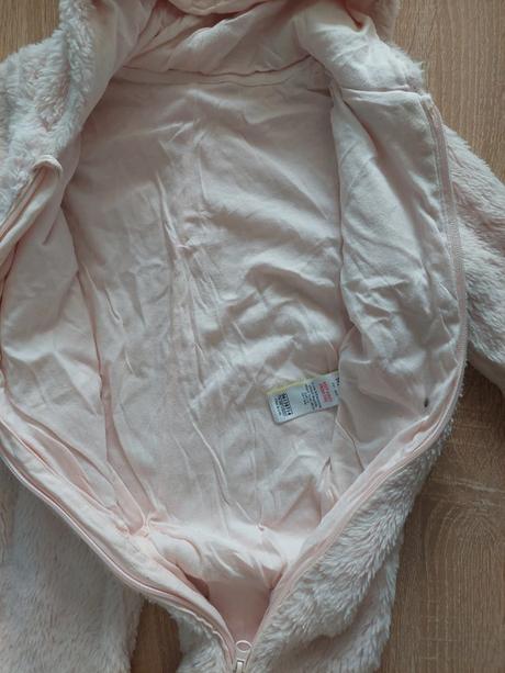 Teplý plyšový zimušný overal "jednorožec" veľ.74, marks & spencer,74