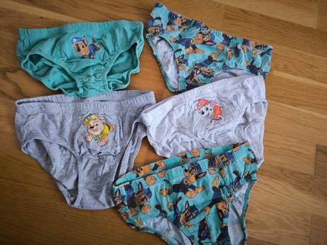 5x slipy labková patrola, h&m,122