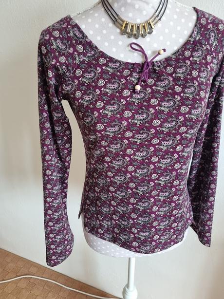 Fialový elastický top 38, 38