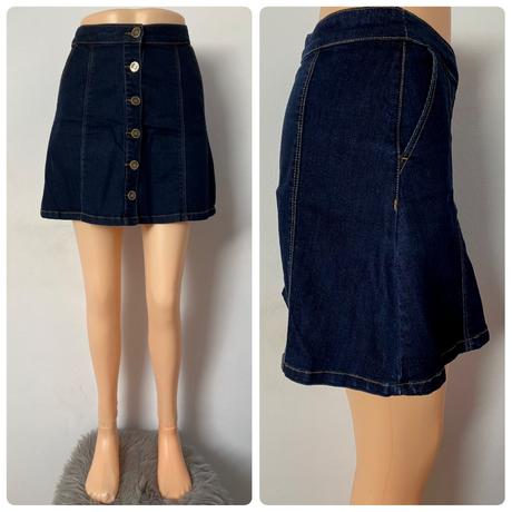 Dámska rifľová sukňa na gombíky reserved (34), reserved,xs