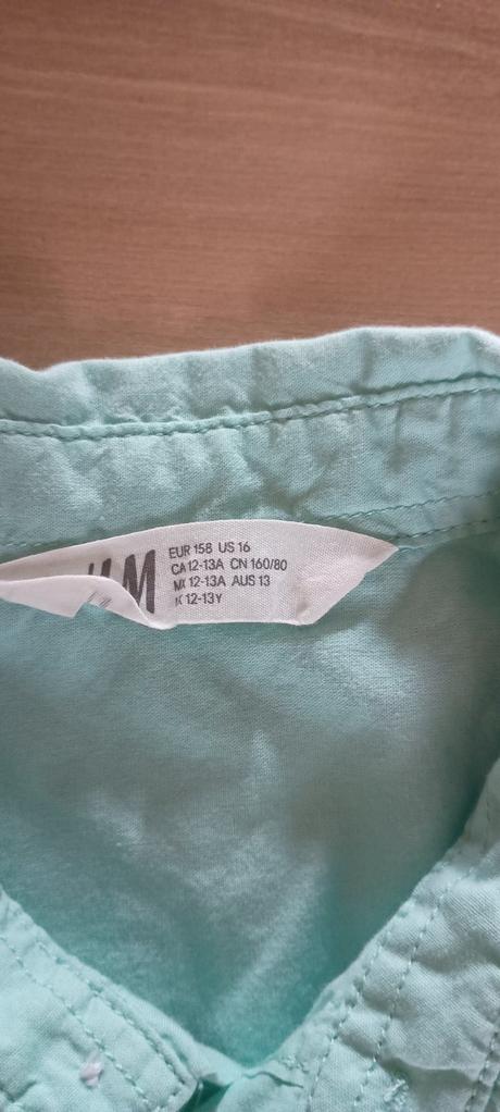 Krátka letná košeľa, h&m,158