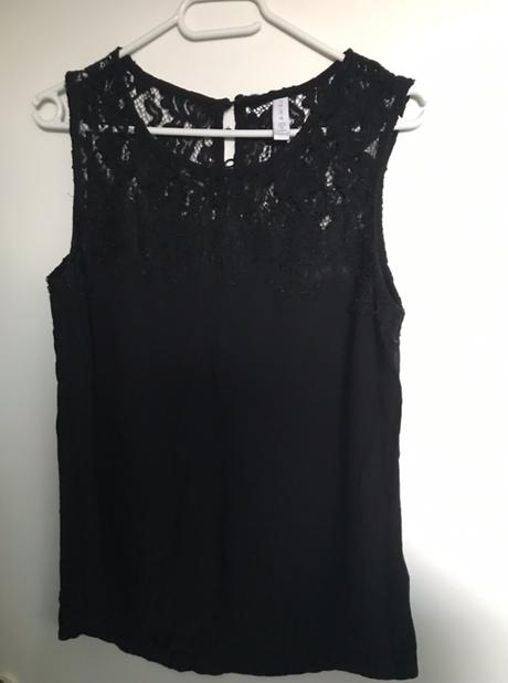 Tričko/blúzka s čipkou, amisu,m