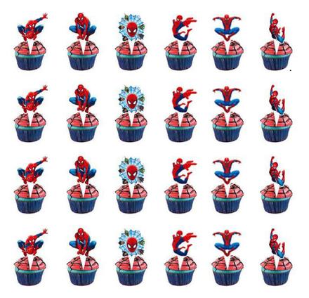 Tortový zápich spiderman 01 (24ks) - skladom,tz-77, 