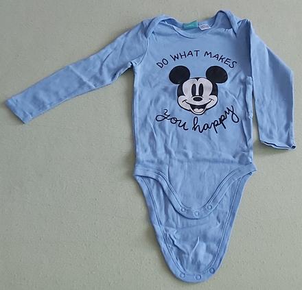 Mierne rebrované body mickey mouse 86/92, lupilu,86