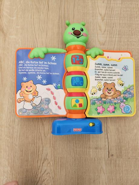 Spievajuca kniha fischer price po nemecky, 
