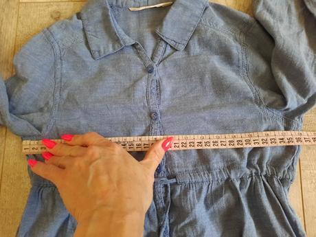 Tenká riflová bluzka 134- 140, h&m,140