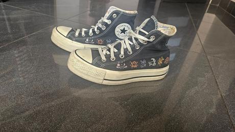 All star lift high platform trainers mystic, converse,37