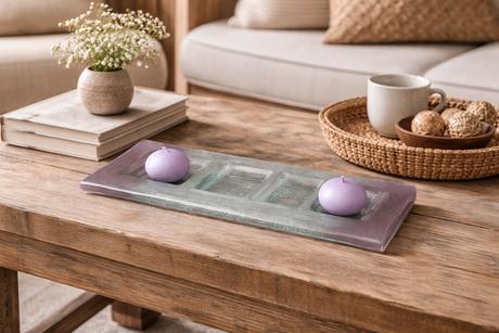 Dekoračný podnos na sviečky, 