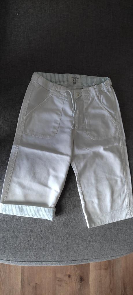 Biele bermudy, h&m,128