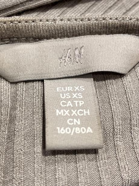 Dámske rebrované tričko (xs), h&m,xs
