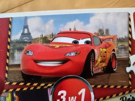 Detské puzzle trefl 3v1 disney cars,
