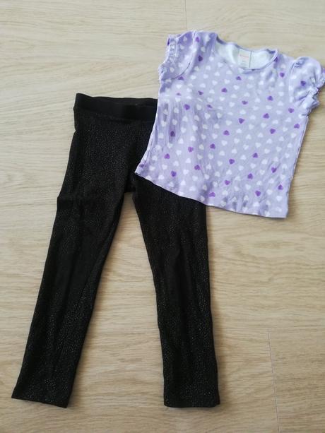 Tricko a leginy, h&m,110