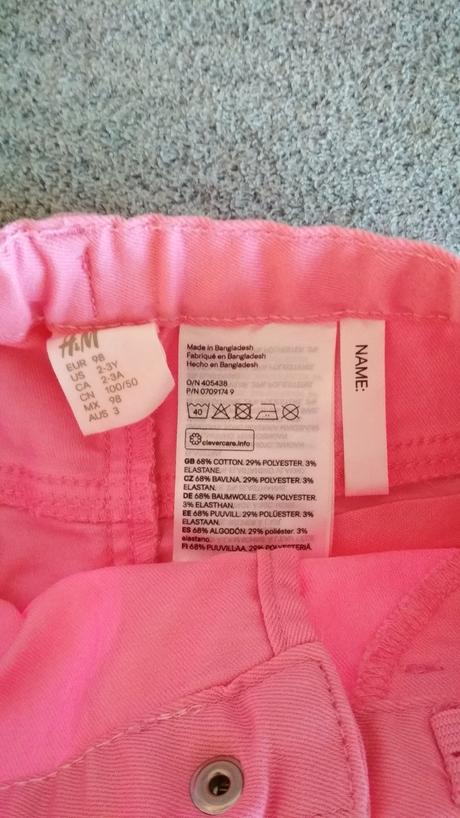 Kraťasy, h&m,98