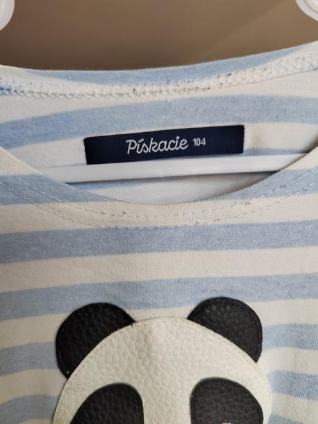 Tričko pískacie - panda v.104, 104