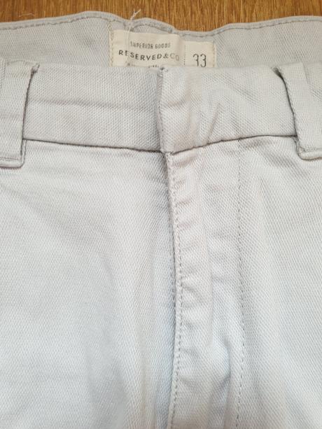 Elegantné bledosivé nohavice hrubšie, reserved,34