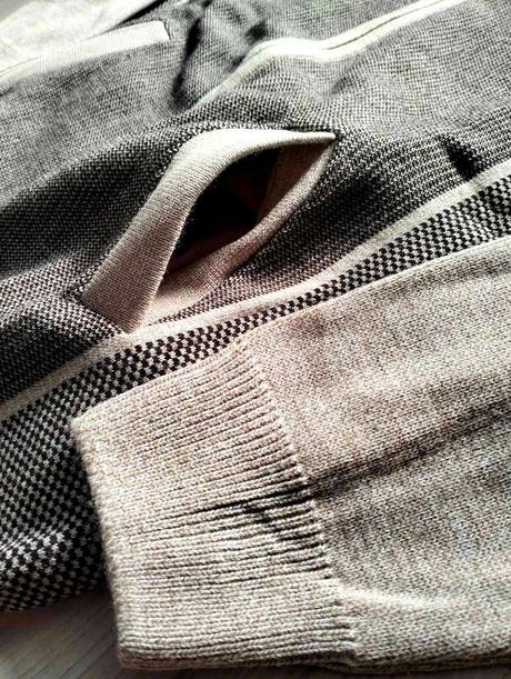 Elegantný béžovo hnedý sveter na zips, v. xl, xl / xxl