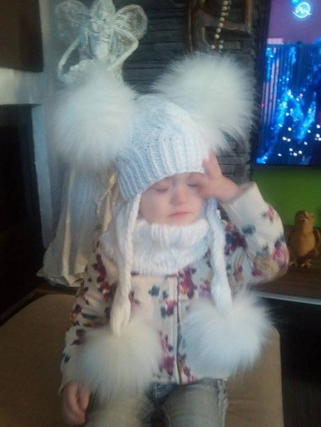 Zimná čiapočka so 4 brmbolcami, 62 - 158