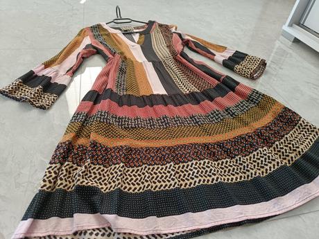 Ľahké viskózové šaty rainbow, bonprix,s