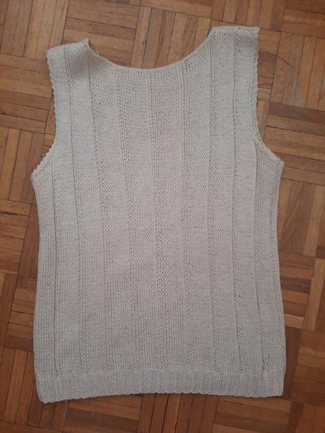 Dámsky pletený top/ vesta, m