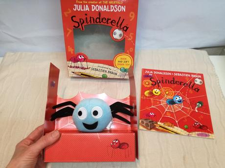 J. donaldson spinderella book + soft toy nsp20, 
