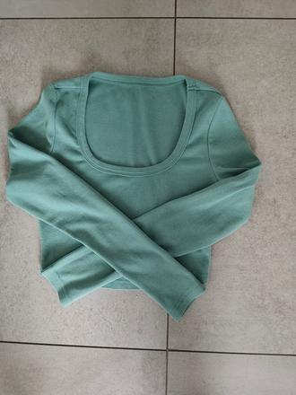 Crop top s dlhým rukávom, xs