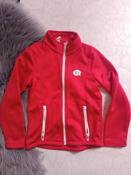 Červený dievčenský kabát (134-140), 134