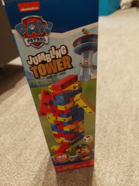 Veža jenga paw patrol top stav, 