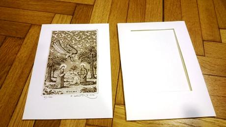 Signovaná reprodukcia s náboženským motívom, 