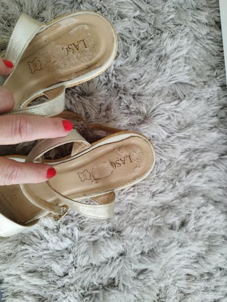Zlaté sandálky ., lasocki,40