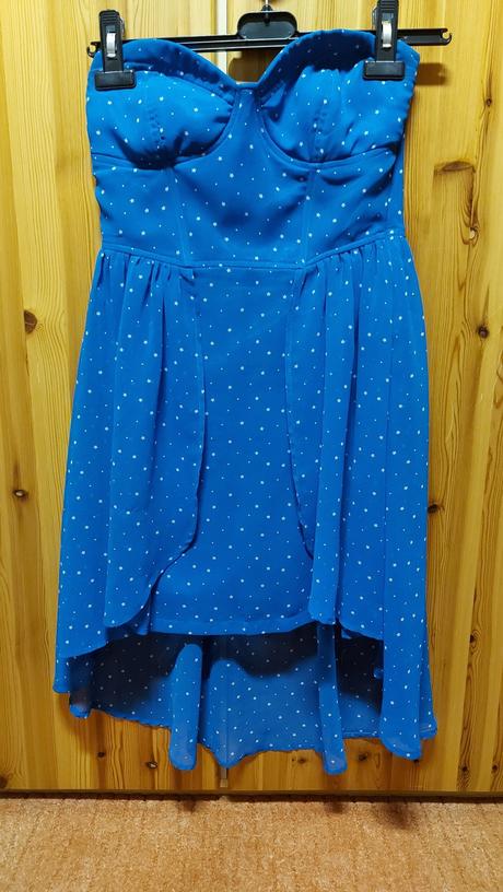 Sýtomodré šaty značky bershka, bershka,m