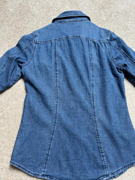 Rifľová košeľa veľ. xs, h&m,xs