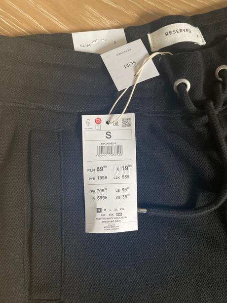 Tepláky reserved, reserved,s