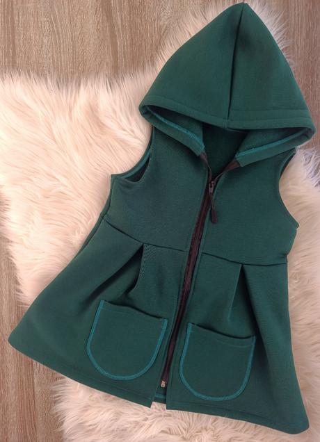 Tepláková vesta- hrubá, 86 - 128