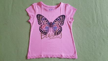Tričko s motýľom a čipkou, 134
