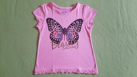 Tričko s motýľom a čipkou, 134