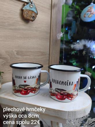 Krásne plechové hrnčeky, 