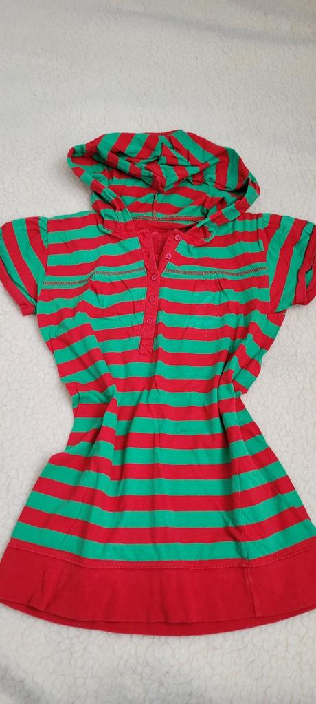 Prúž.tričko s kapucňou, xs