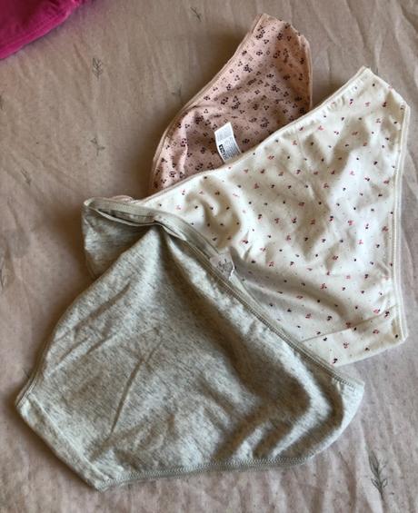 3x nové bavlnené nohavičky, hana, m/l, l