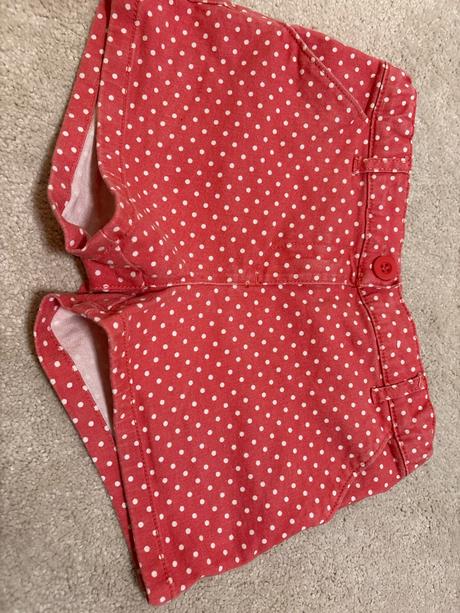 Riflove bodkovane šortky, f&f,122