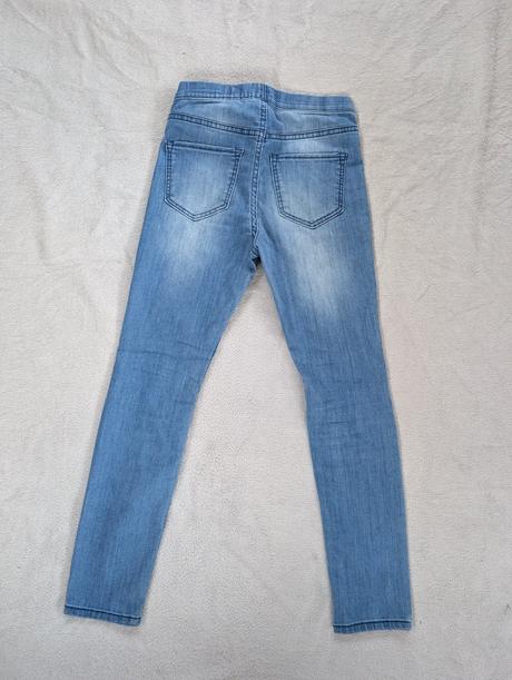 Mačičkové riflové legíny, h&m,134