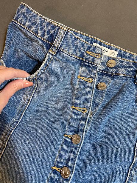 Dzinsova sukňa, pull&bear,s