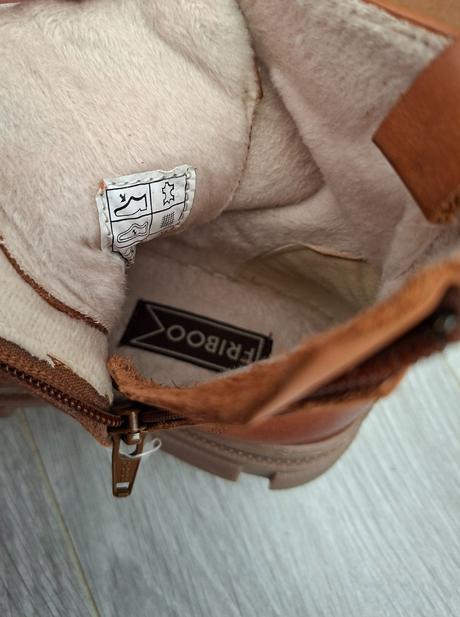 Nové hnedé kožené čižmy, veľ. 28, zn. friboo, 28