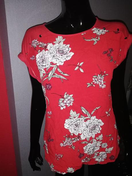 Červený kvetinový top, f&f,40